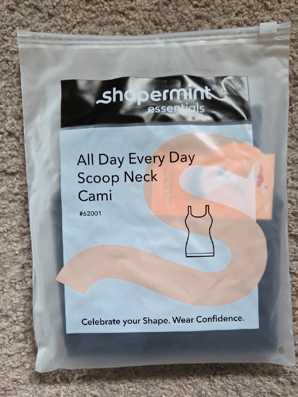 shoppermint essentials All Day Scoop Neck Cami - Black XL